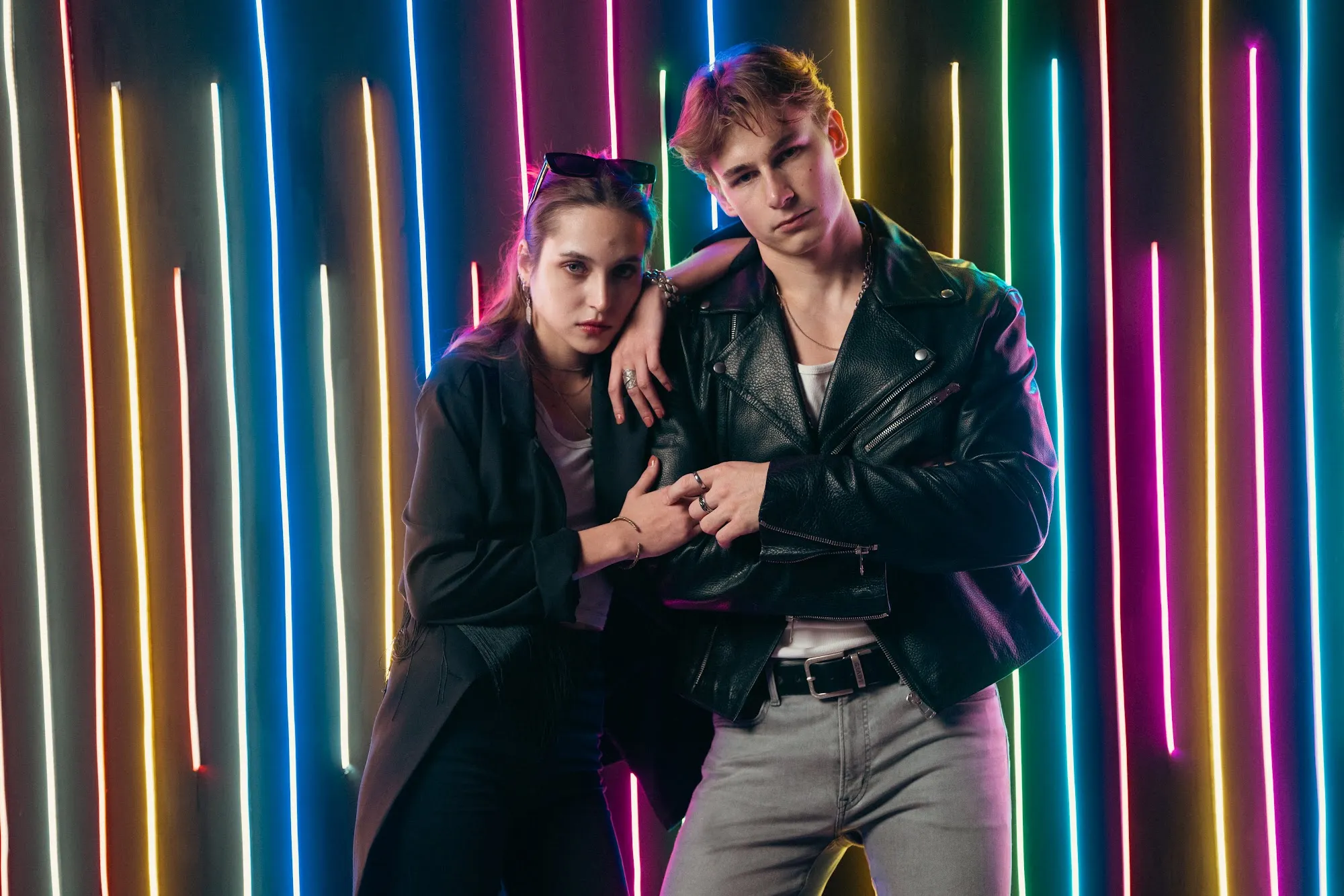 Client shoot on the SynthWave set at Thematics